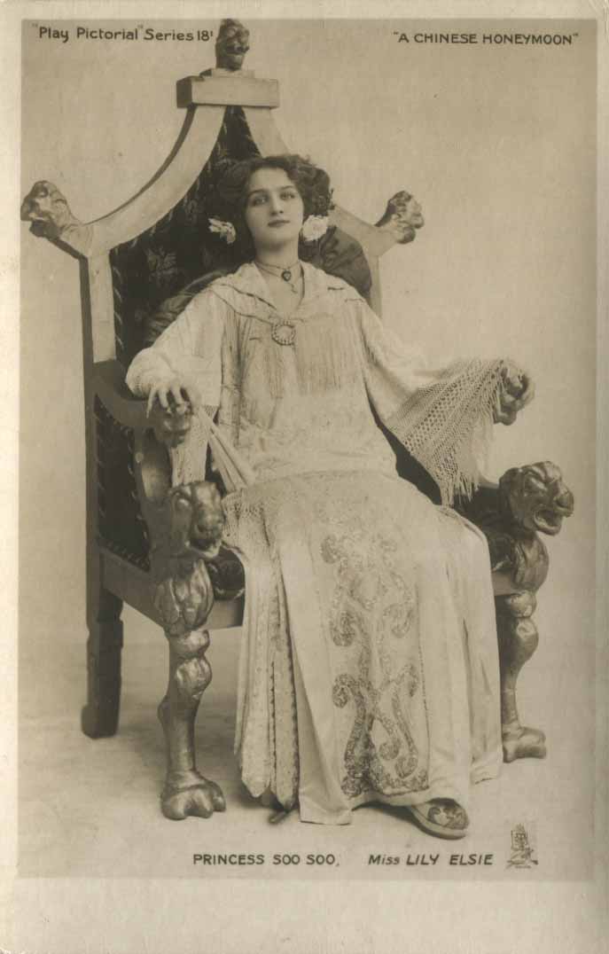 A Chinese Honeymoon. Miss Lily Elsie as Princess Soo Soo